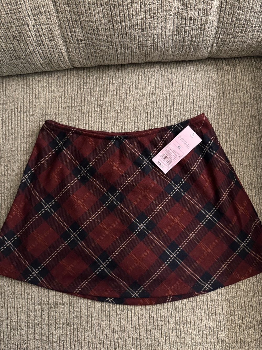 Women’s Red Plaid A-Line Skirt